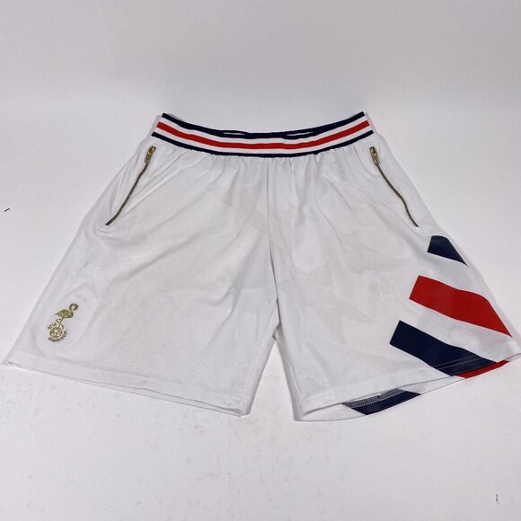 KITH x ADIDAS Soccer White Flamingos Home Match Shorts - Picture 1 of 6